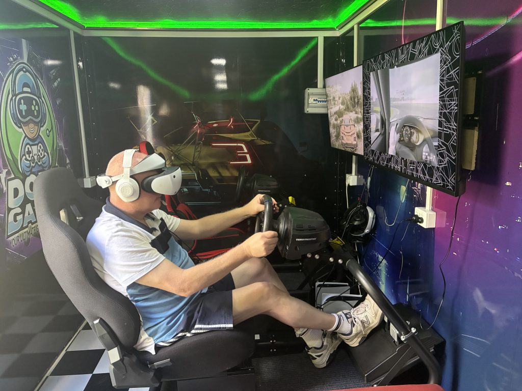 Professional Racing Simulator Hire Sydney with PS5 VR2